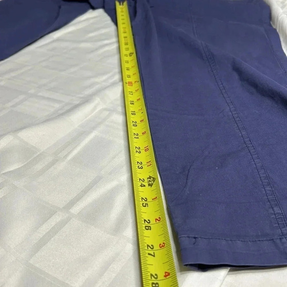 HABITAT  navy cotton pants.NWT 128$ drawstring,zipper,pockets,utility,coastal - Picture 9 of 16